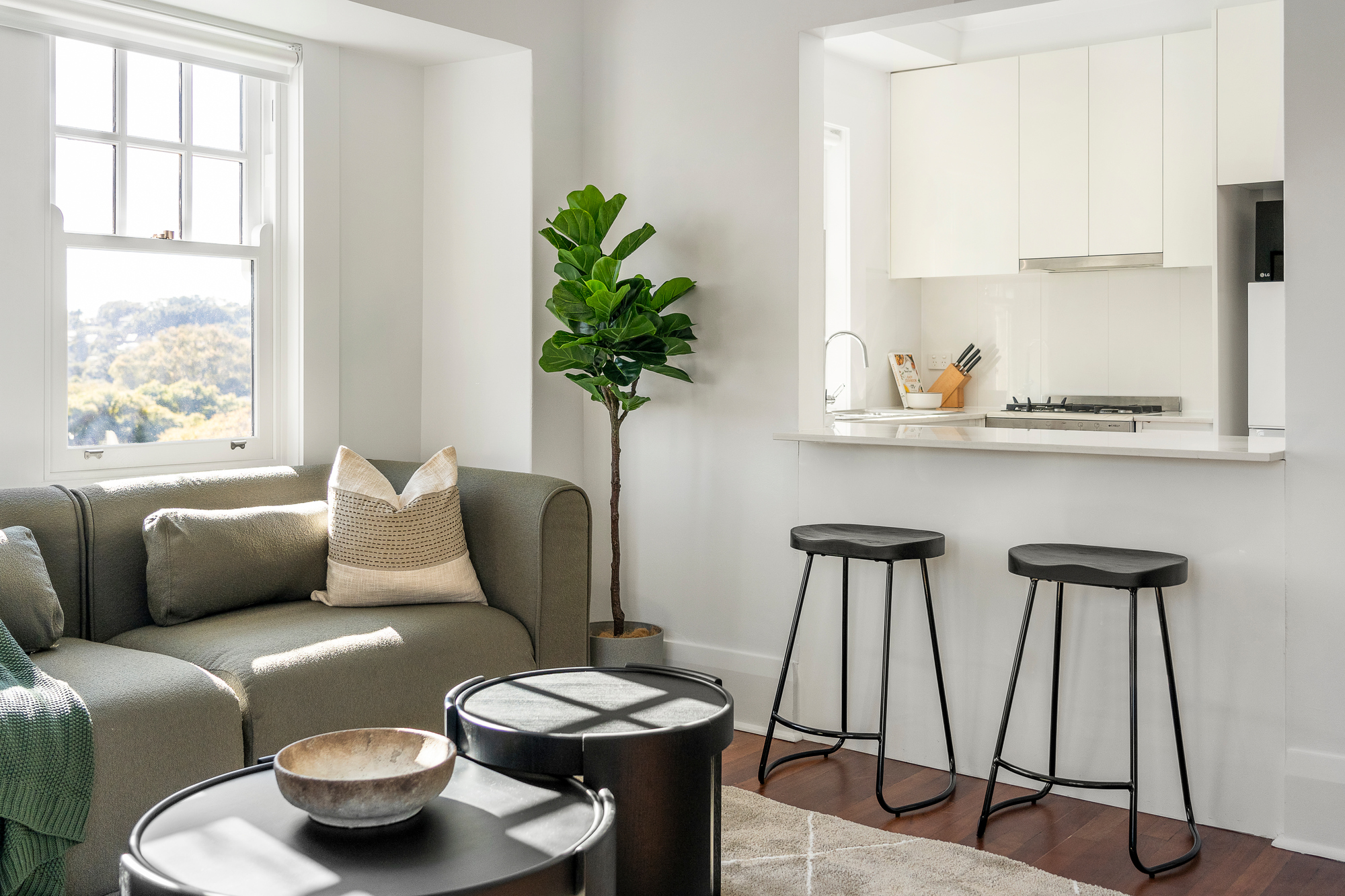 Living Room - Woollahra Apartments by Urban Rest - Sydney