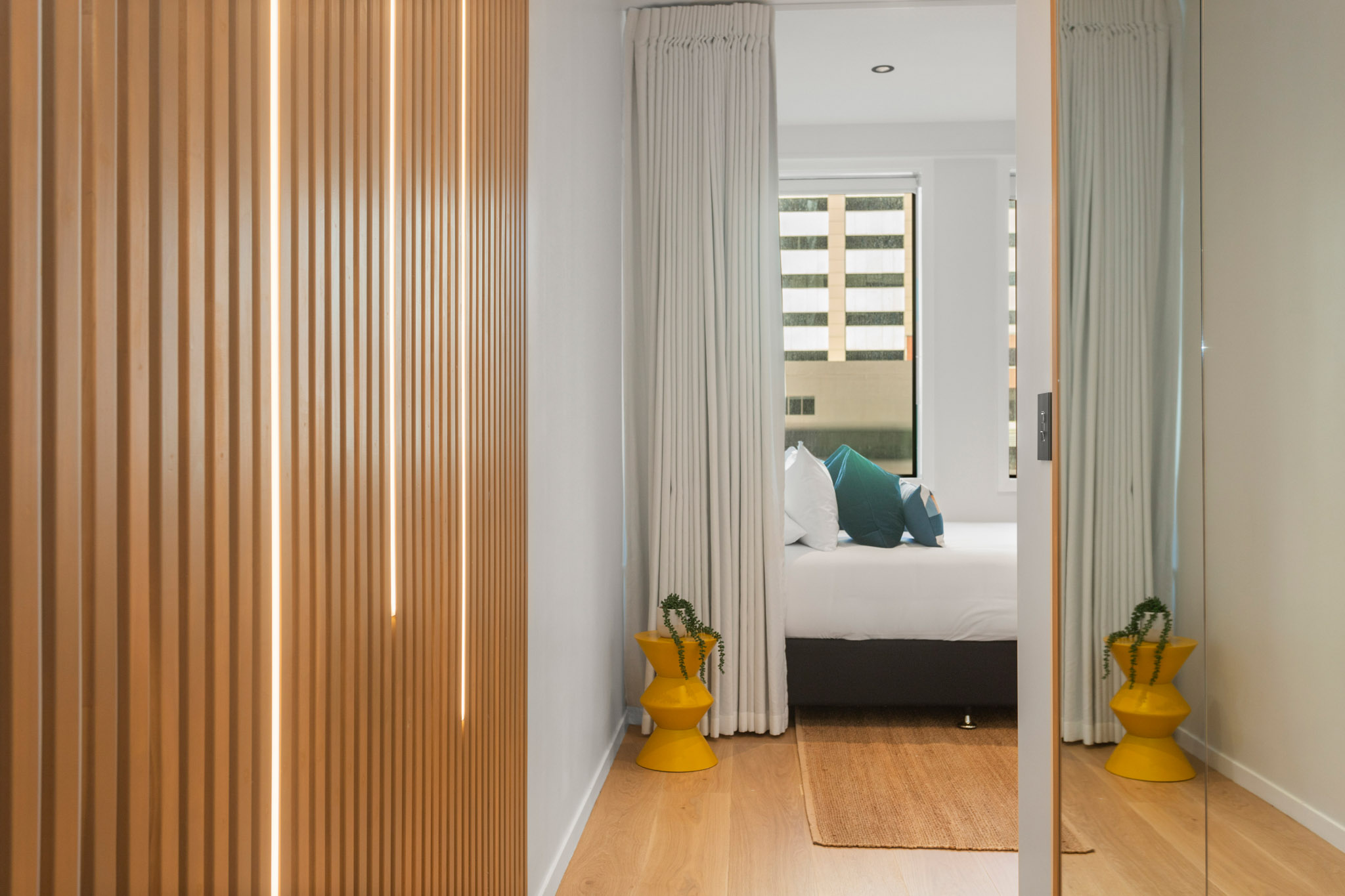Bedroom - Studio Apartment - Urban Rest - Victoria Street Apartments - Auckland CBD