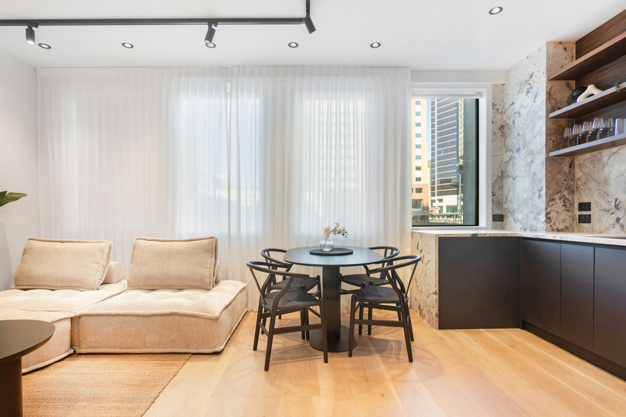 Dining Area - One Bedroom Apartment - Urban Rest - Victoria Street Apartments - Auckland CBD