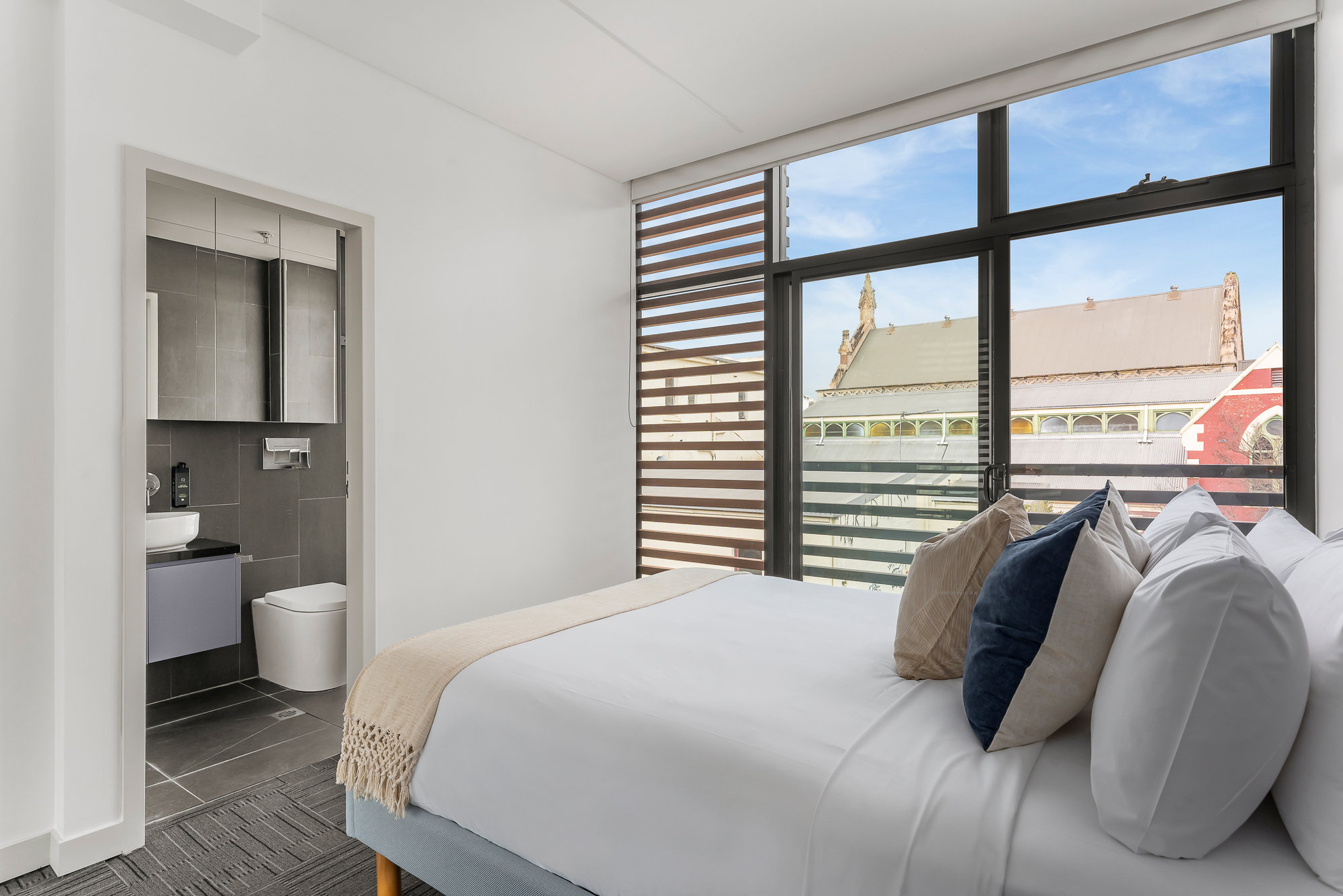 Bedroom, One Bedroom Apartment at King Street Apartments by Urban Rest, Newtown, Sydney