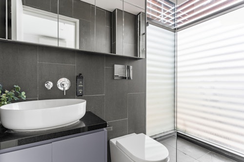 Bathroom, One Bedroom Apartment at King Street Apartments by Urban Rest, Newtown, Sydney