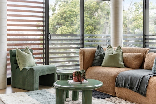Lounge, One Bedroom Apartment at King Street Apartments by Urban Rest, Newtown, Sydney
