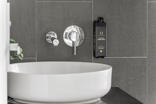 Bathroom Detail, One Bedroom Apartment at King Street Apartments by Urban Rest, Newtown, Sydney
