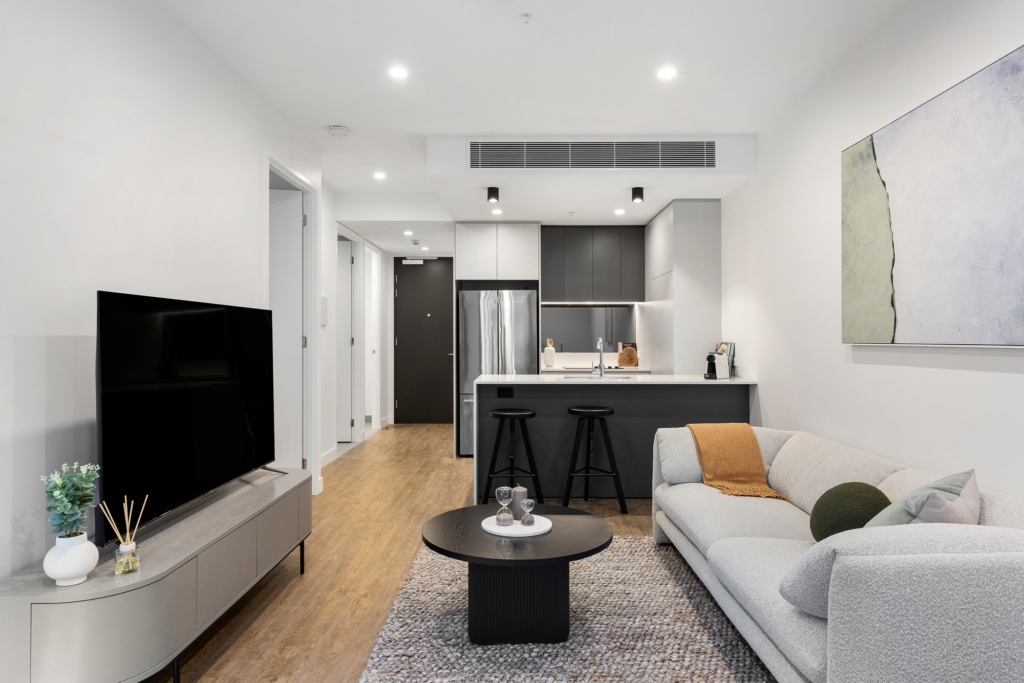 Living Room - North Melbourne Apartments - West Melbourne