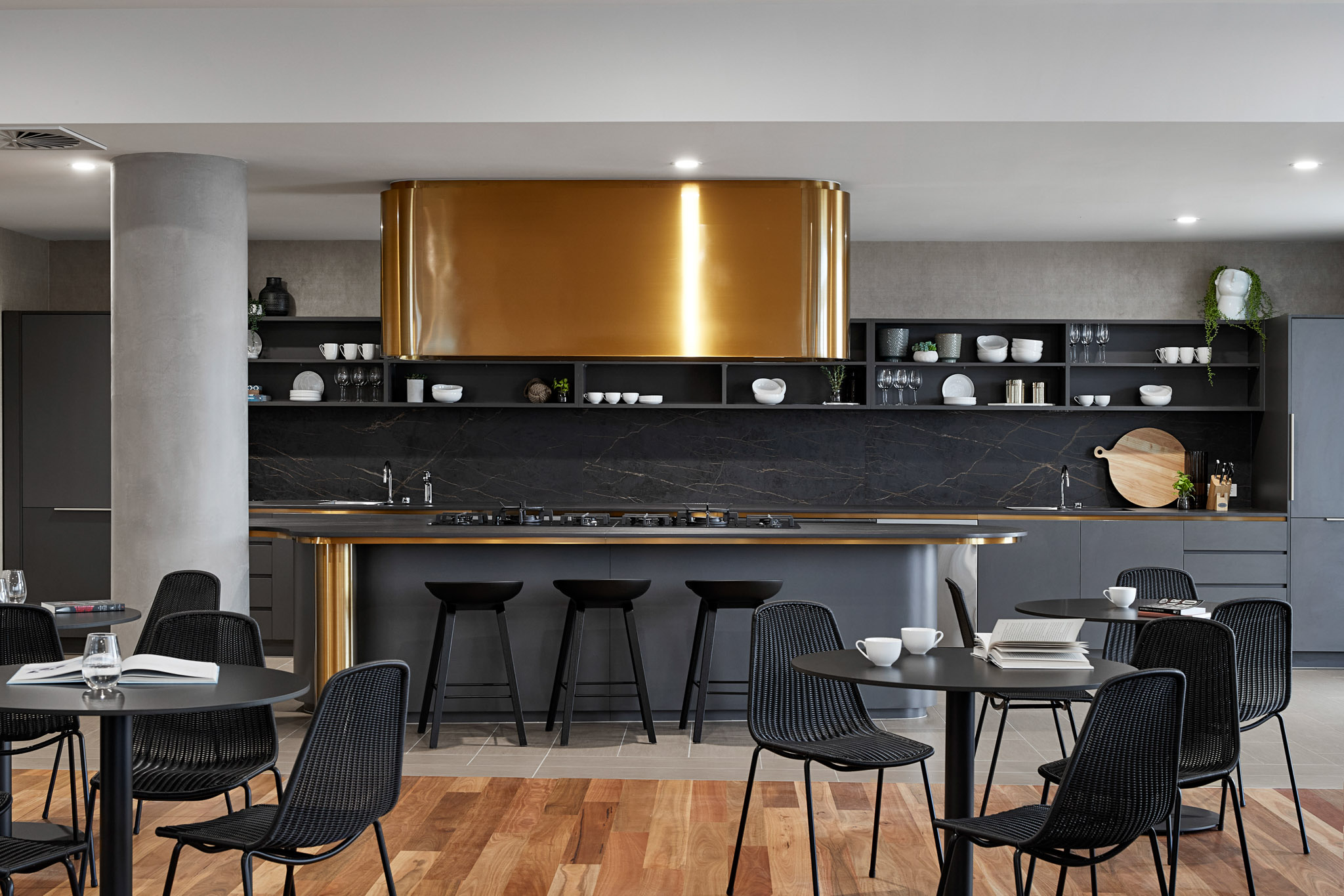 Communal Dining Entertainment Area - Caulfield Apartments by Urban Rest - Caulfield, Melbourne
