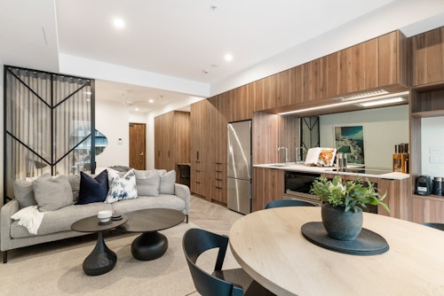Living Room - Greenhouse Apartments by Urban Rest - Auckland, New Zealand