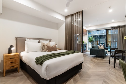 Bedroom - Greenhouse Apartments by Urban Rest - Auckland, New Zealand