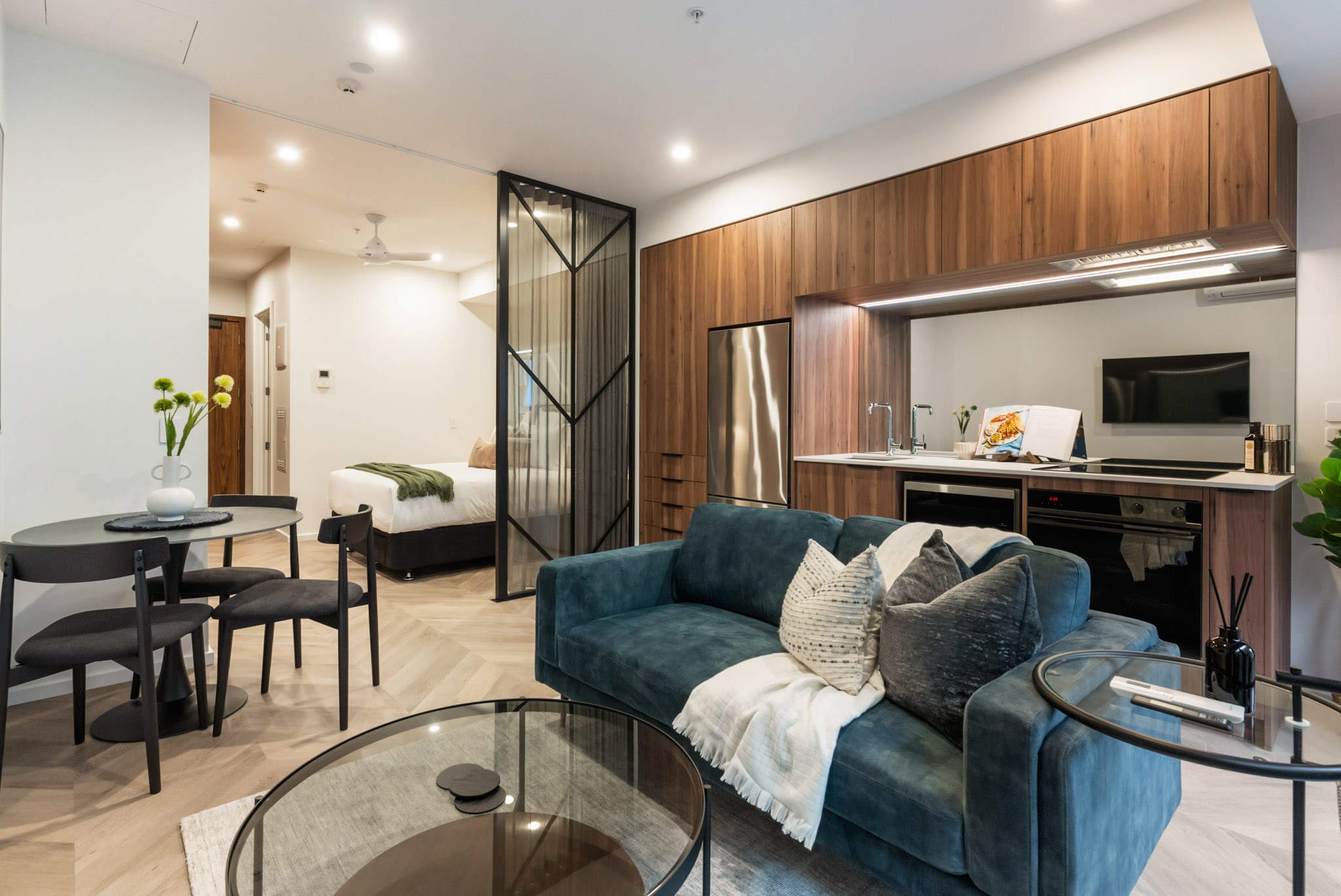 Living Room - Greenhouse Apartments by Urban Rest - Auckland, New Zealand