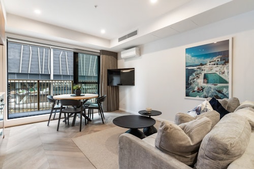 Living Room - Greenhouse Apartments by Urban Rest - Auckland, New Zealand