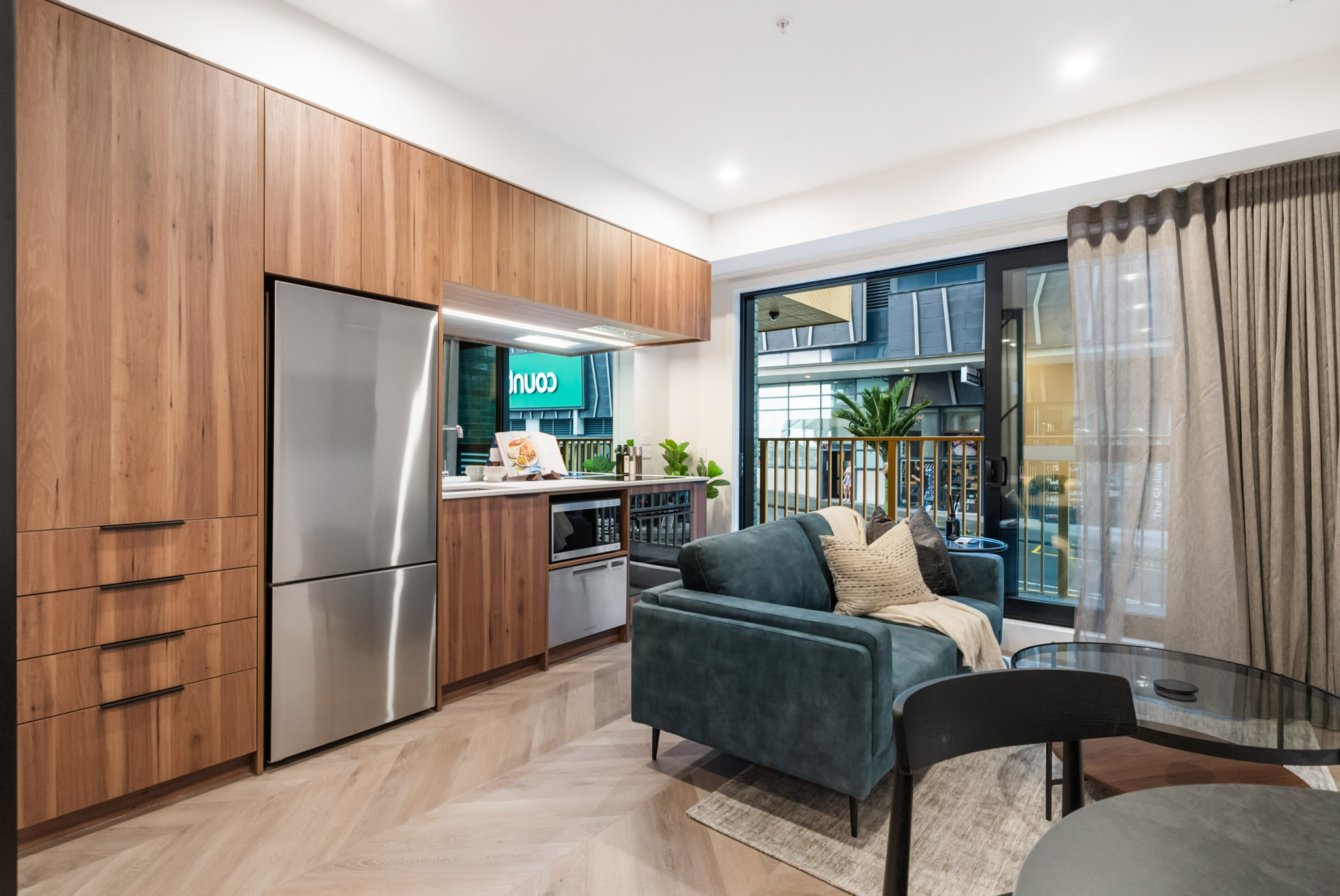 Living Room - Greenhouse Apartments by Urban Rest - Auckland, New Zealand