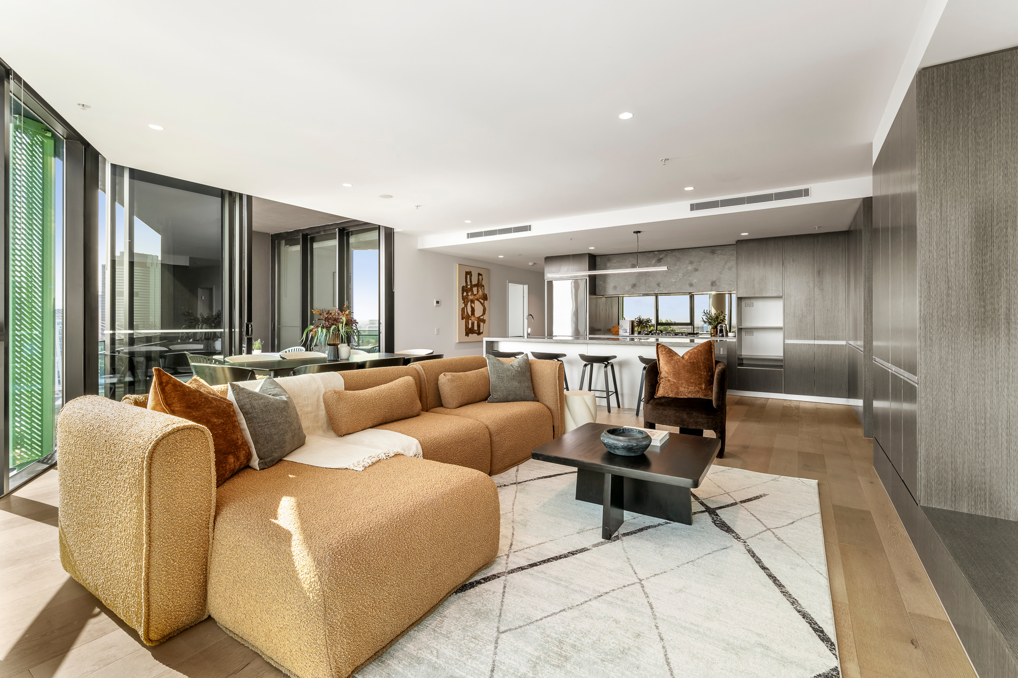 Living Room - Kangaroo Point Apartments by Urban Rest - Brisbane