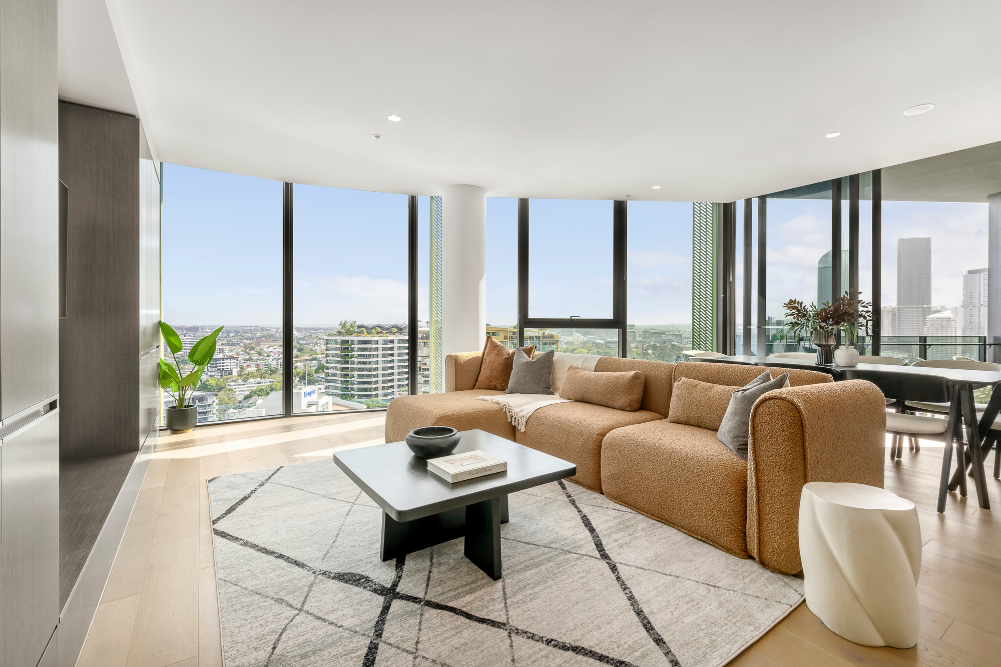 Living Room - Kangaroo Point Apartments by Urban Rest - Brisbane