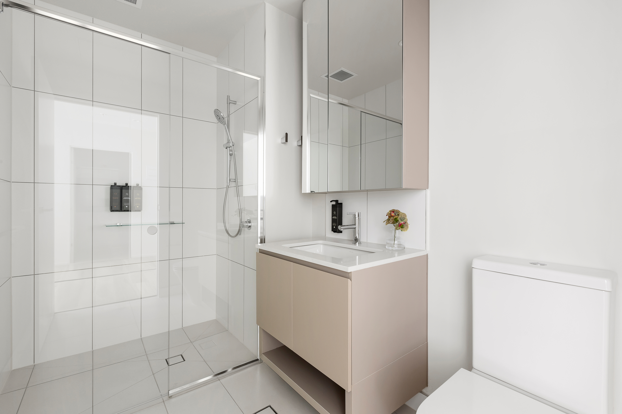 Bathroom at One Bedroom Apartment at Caulfield Apartments by Urban Rest