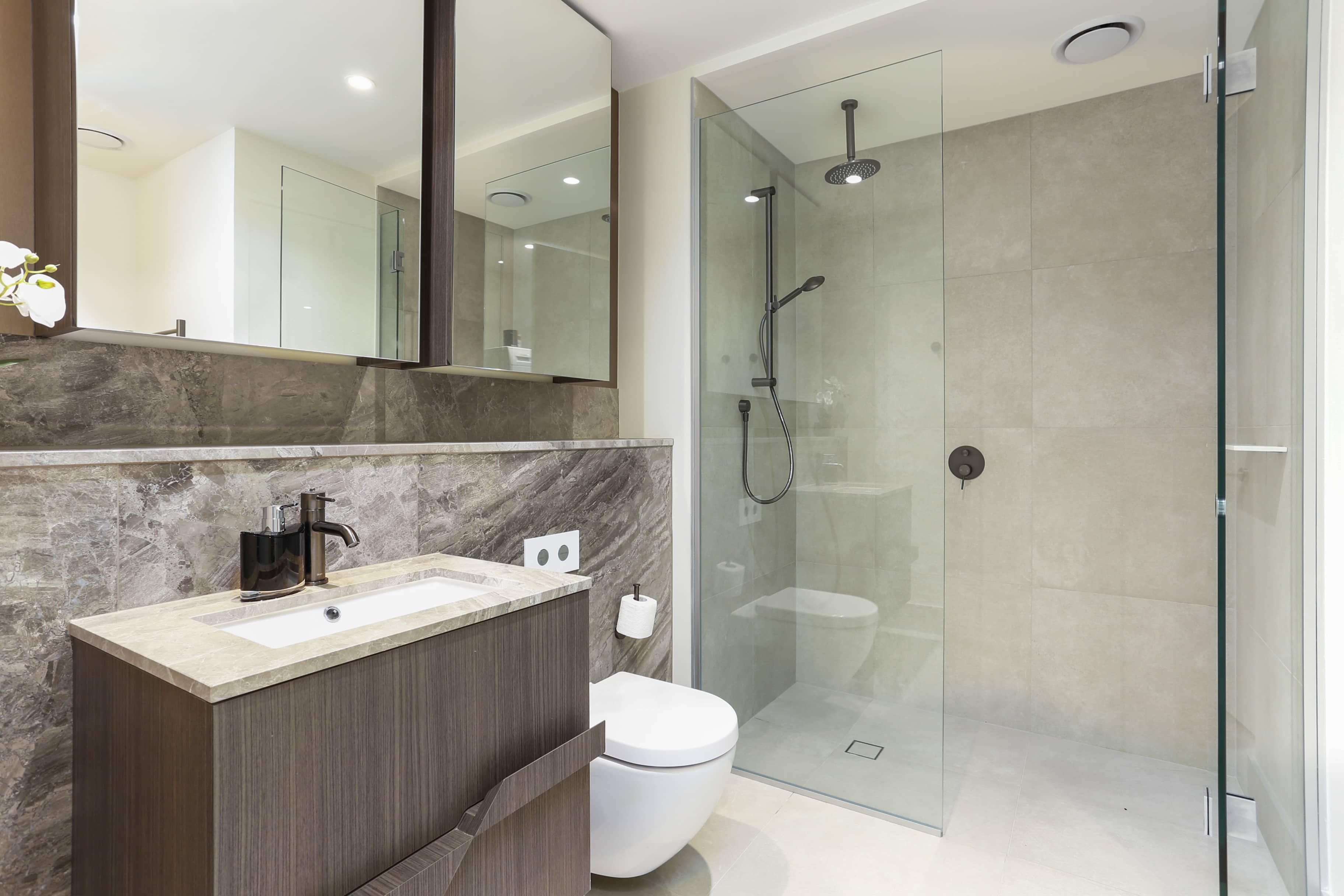 Bathroom, The Pacifica by Urban Rest, Auckland New Zealand