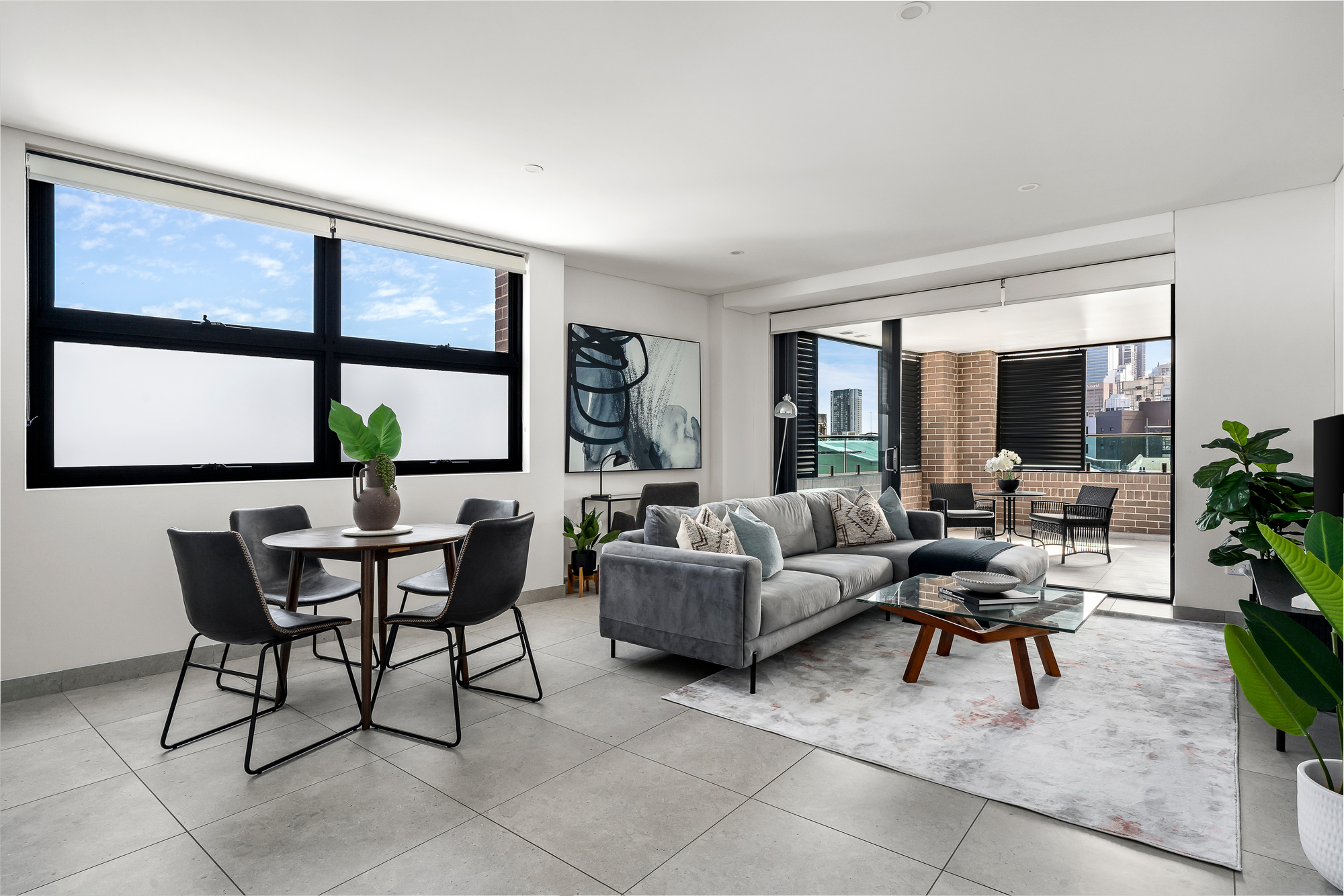 Lounge - One Bedroom Apartment - Urban Rest - Elizabeth St Apartments