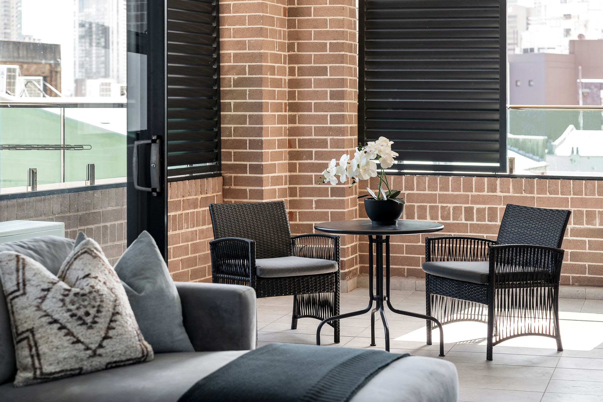 Balcony - One Bedroom Apartment - Urban Rest - Elizabeth St Apartments