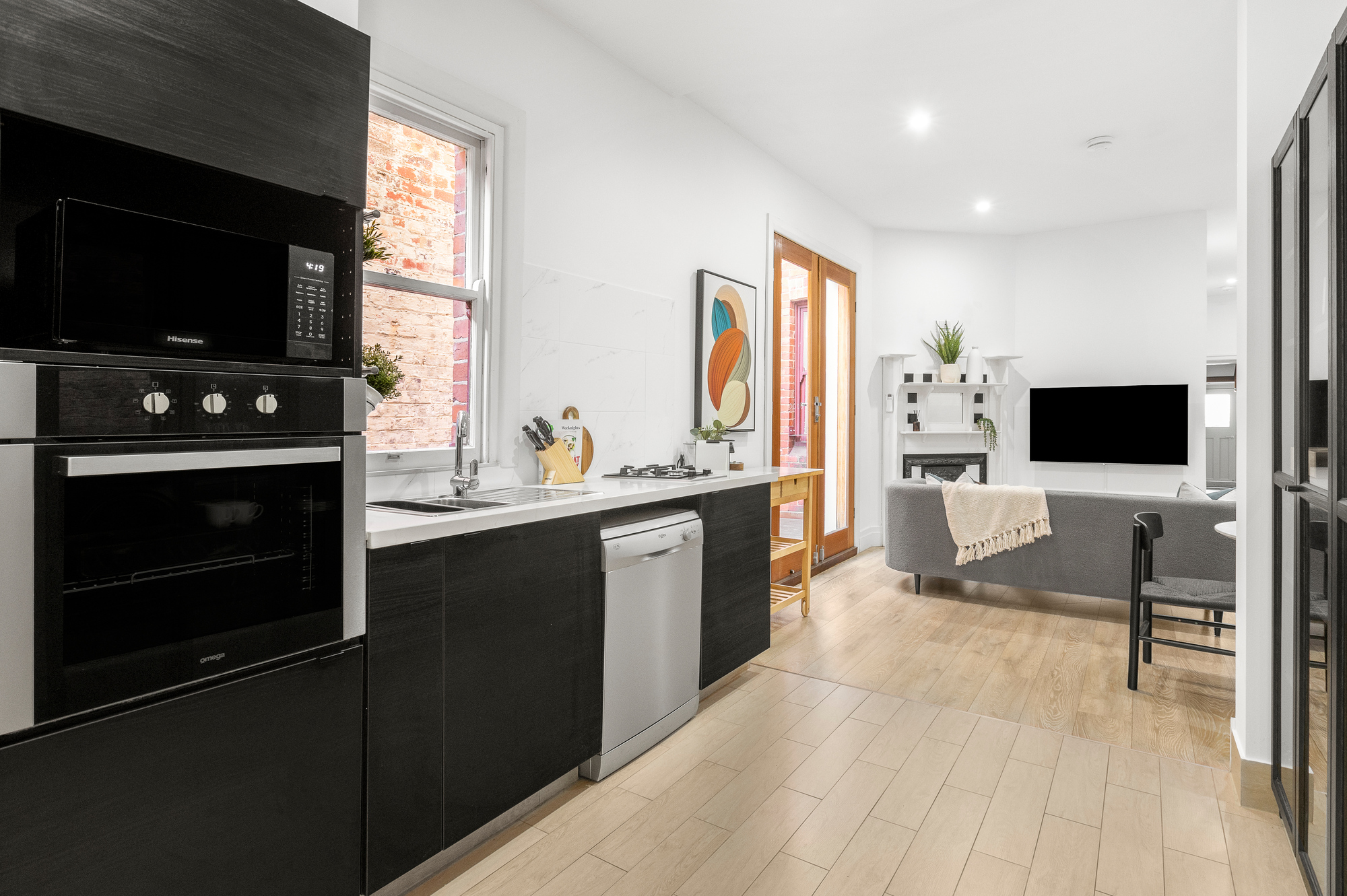 Kitchen - Simpson Street Apartments by Urban Rest - Melbourne