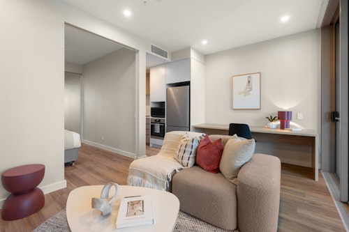 Lounge & Study - South Brisbane Apartments