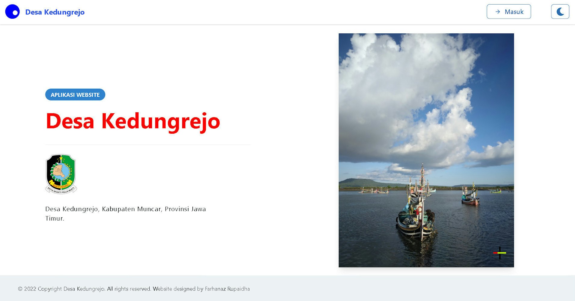 Cover Image for Website: Sistem Informasi Desa (SID) - Desa Kedungrejo