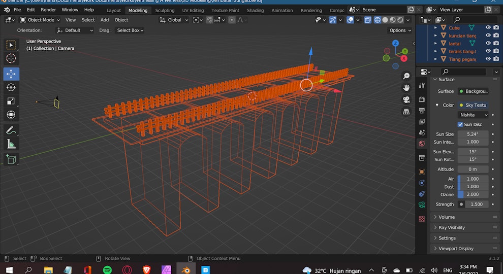 Free download 3D model: Tall Obsolete Bridge