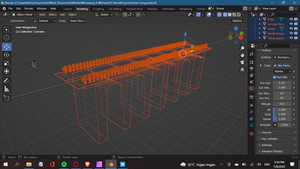 Free download 3D model: Tall Obsolete Bridge