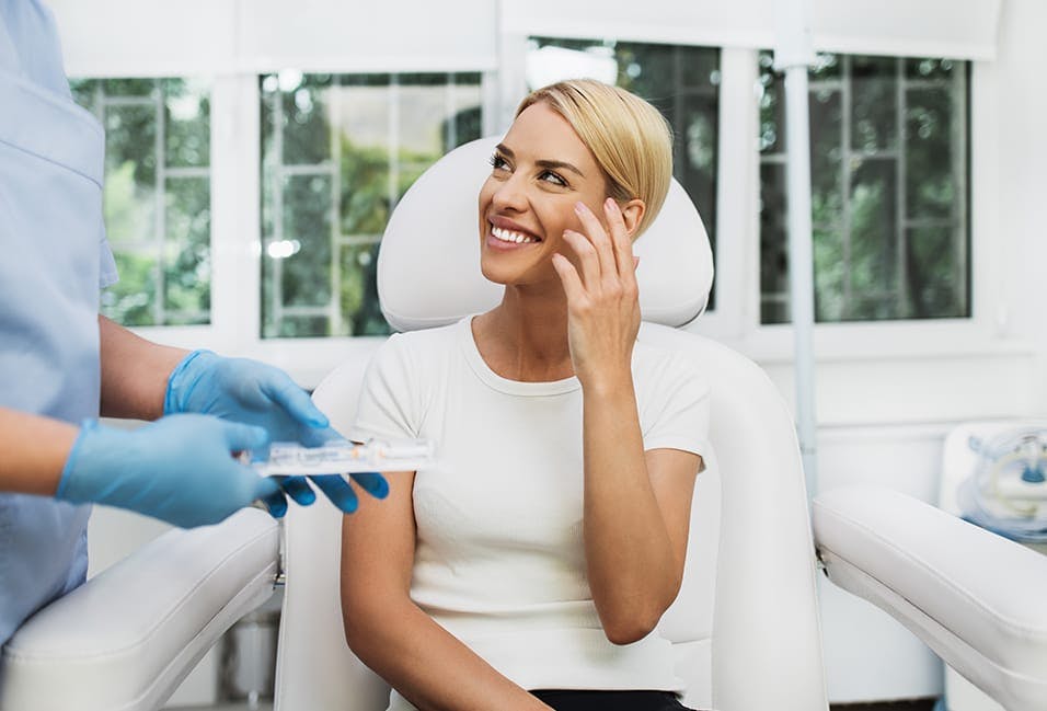 woman sitting in a chair