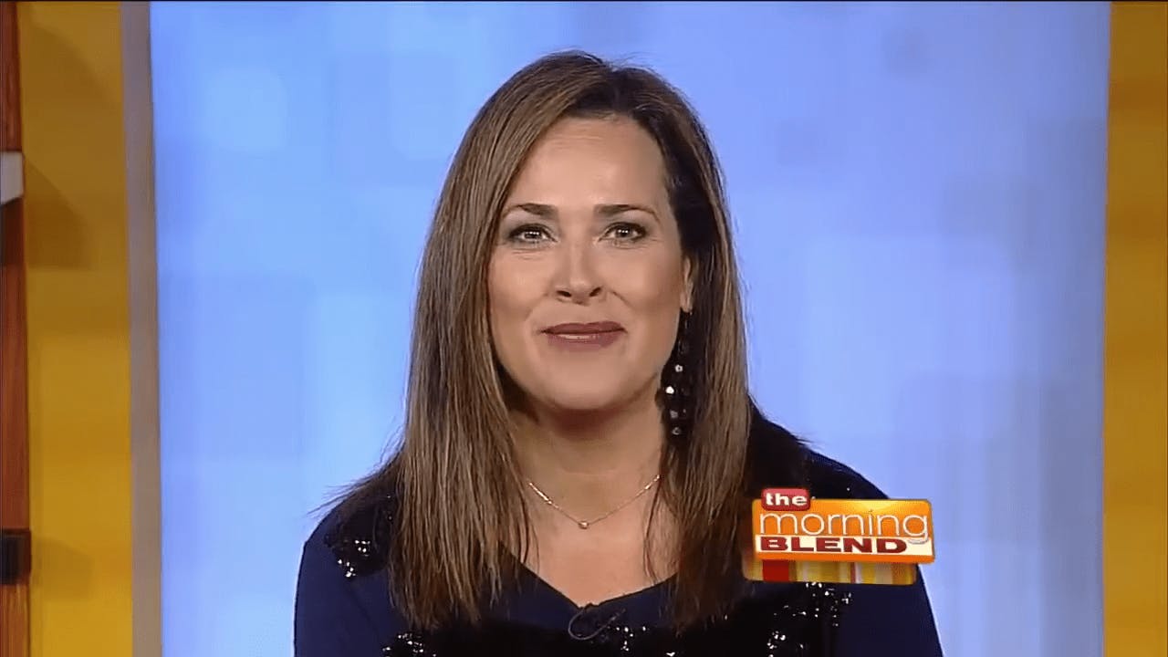 Woman on the news