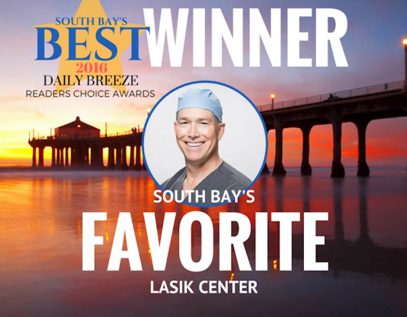 Dr. Maloney wins South Bay's Favorite Lasik Center 2016 award