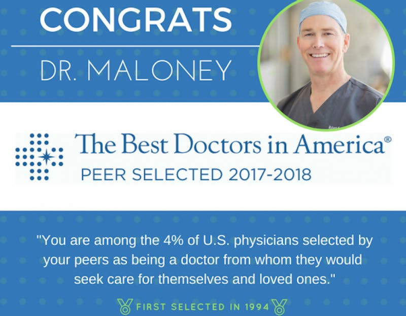 Dr. Maloney awarded best doctor in America 2017-2018 award