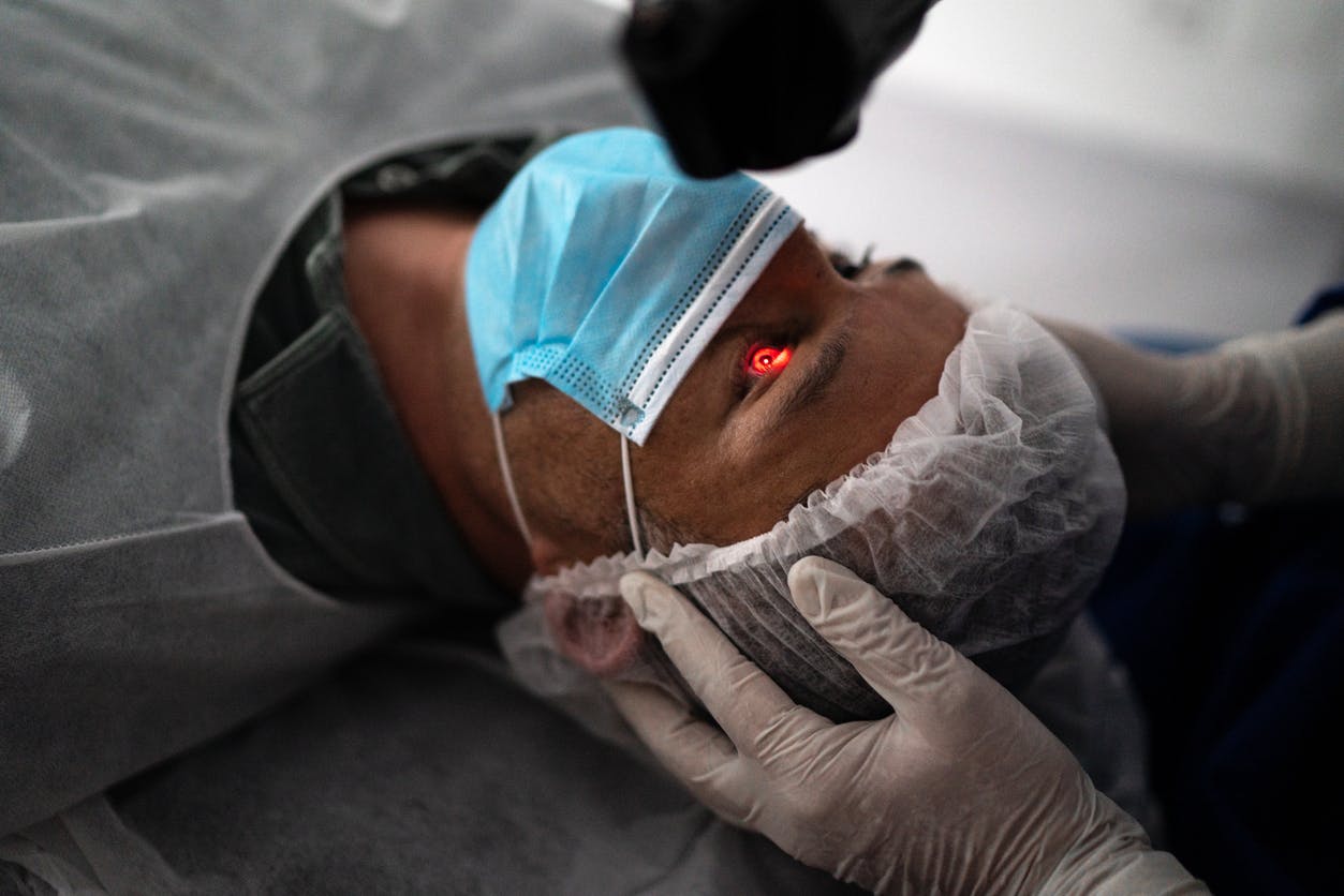 Patient getting Wavelight Plus LASIK