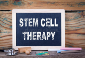 stem cell therapy white chaulk board image