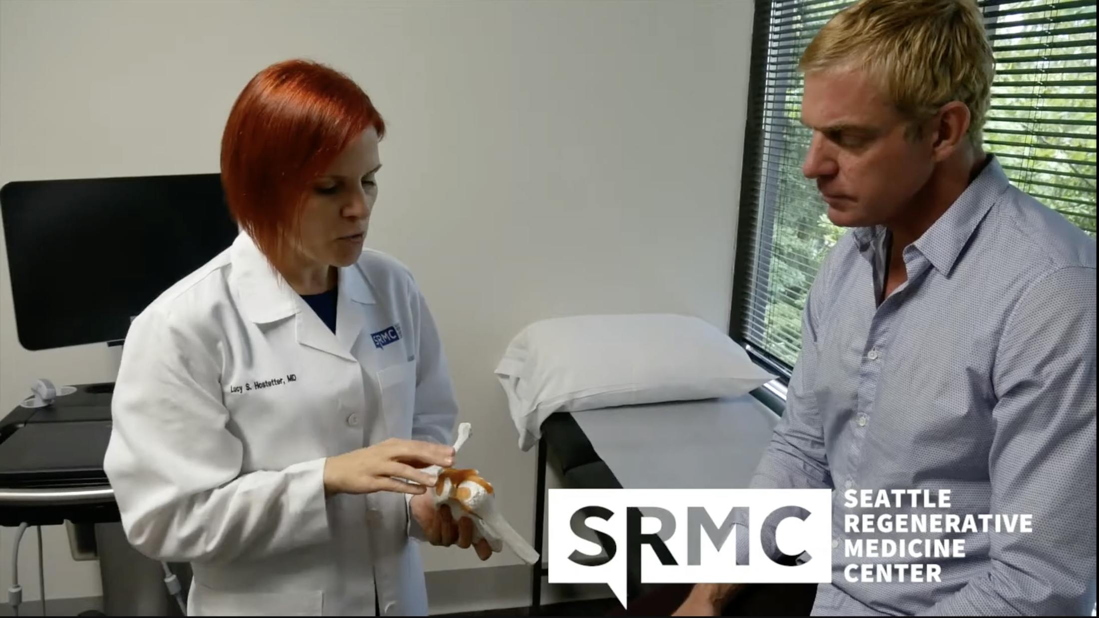 Dr. Lucy Hostetter consulting patient