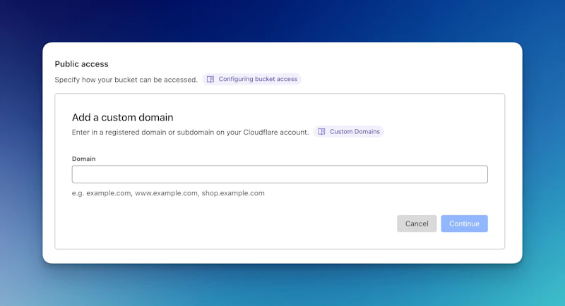 Connect domain to Cloudflare R2