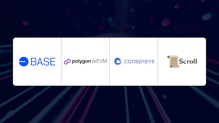 Base, Polygon zkEVM, Consensys and Scroll testnets indexed by Covalent