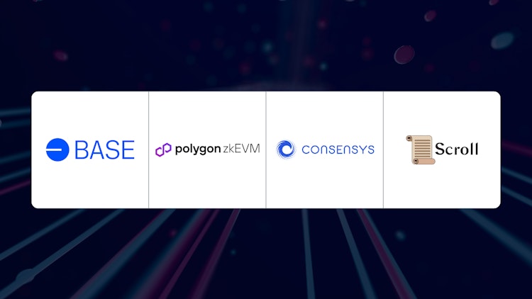 Base, Polygon zkEVM, Consensys and Scroll testnets indexed by Covalent