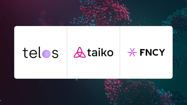 Telos, Taiko and FNCY indexed by Covalent