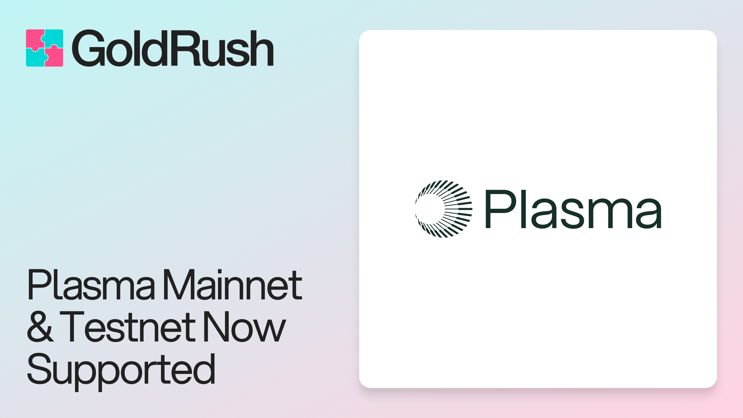 Plasma Chain Now Supported