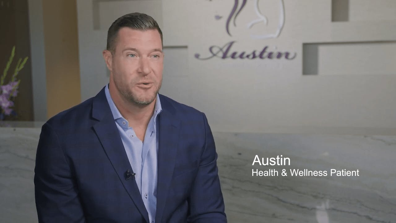 an image still from a patient testimonial