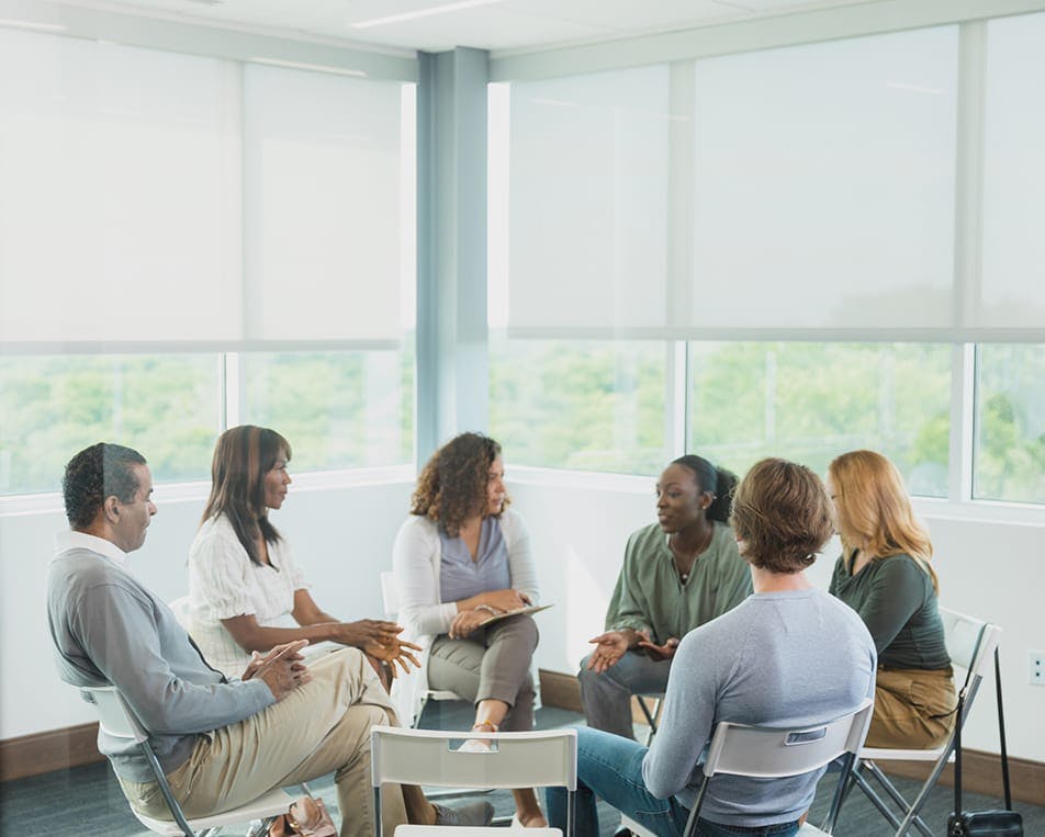Group of people speaking