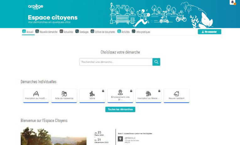 portail citoyens demarches en ligne arpege