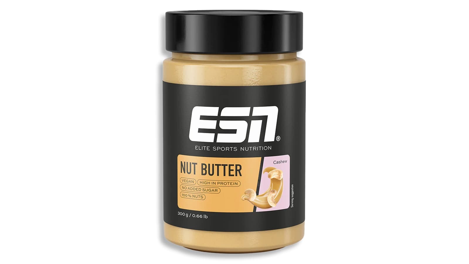Review der ESN Nut Butter. Bild, welches eine Sorte der ESN Nut Butter darstellt.
