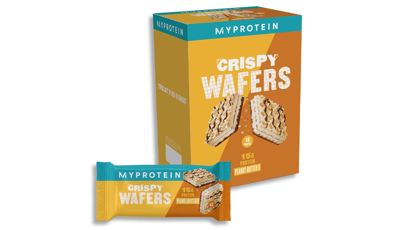 MyProtein Crispy Wafers Produkt Review. Vorschau der Verpackung einer Sorte der MyProtein Crispy Wafers.
