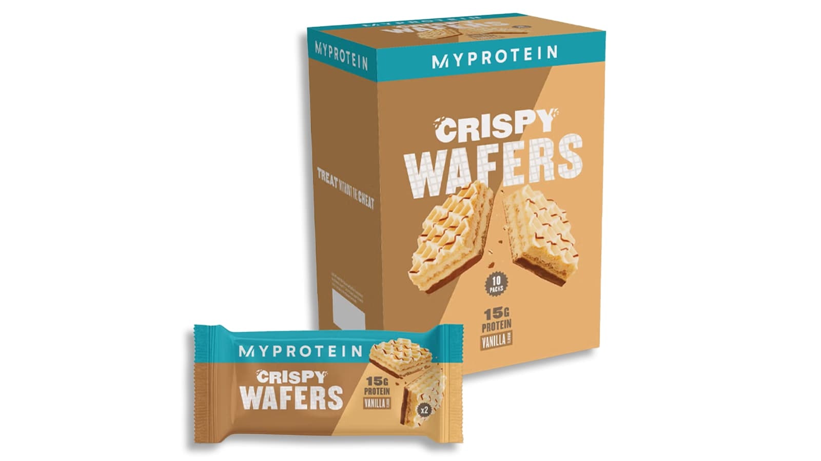 MyProtein Crispy Wafers Produkt Review. Vorschau der Verpackung einer Sorte der MyProtein Crispy Wafers.