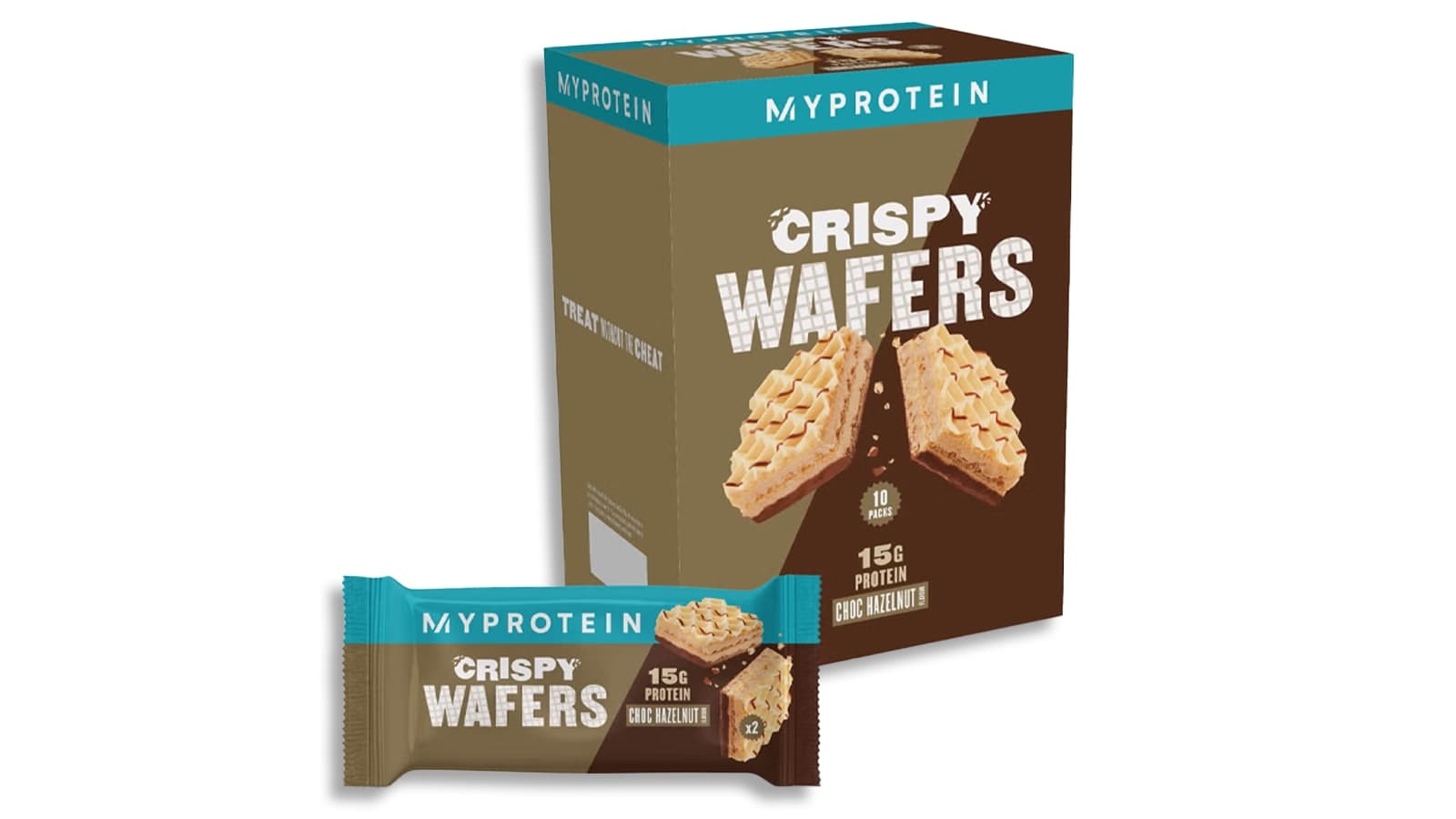 MyProtein Crispy Wafers Produkt Review. Vorschau der Verpackung einer Sorte der MyProtein Crispy Wafers.