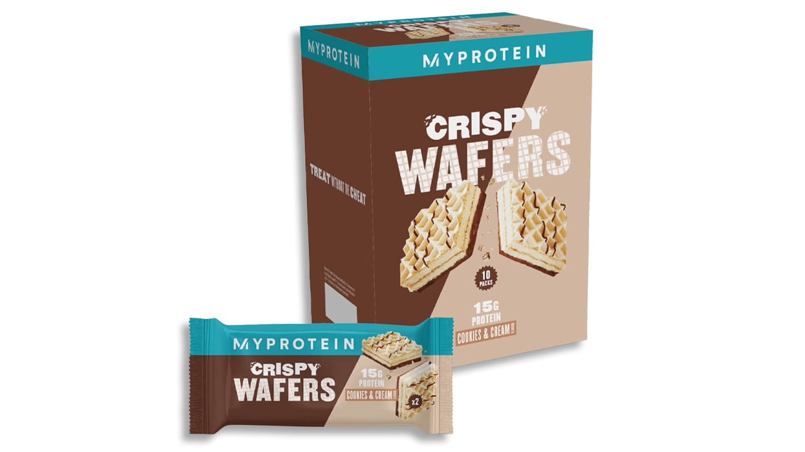 MyProtein Crispy Wafers Produkt Review. Vorschau der Verpackung einer Sorte der MyProtein Crispy Wafers.