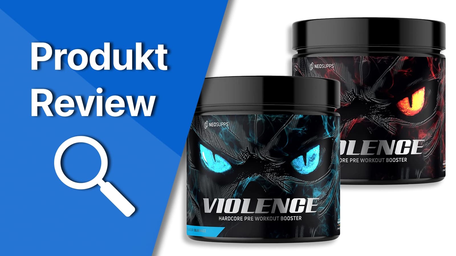 Neosupps Violence Booster im Review. Titelbild, welches den Neosupps Violence Booster präsentiert.