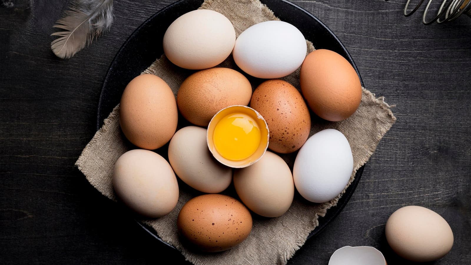 Wie gesund sind Eier? Bild, auf dem mehrere Eier auf einem Teller zu sehen sind.