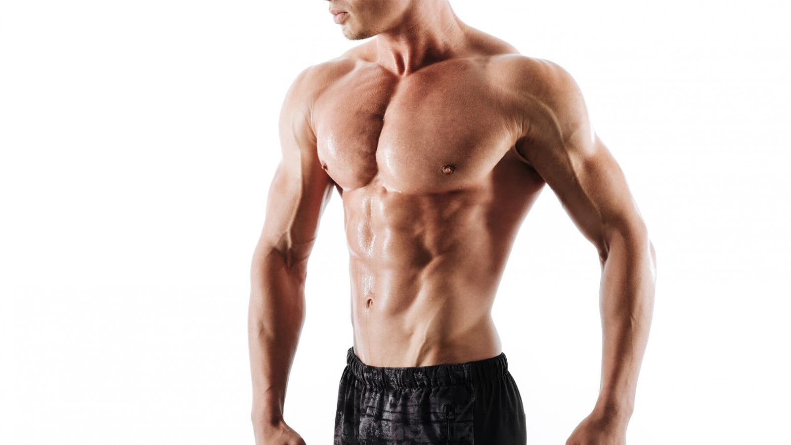 Was ist Clenbuterol? Bild, was einen Mann zeigt, der mithilfe von Clenbuterol definierte Muskeln hat.