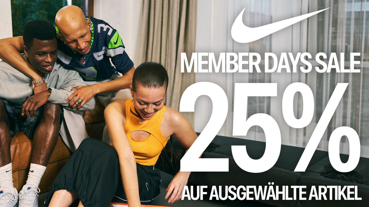 Nike Member Days Sale - 25% Rabatt auf alles
