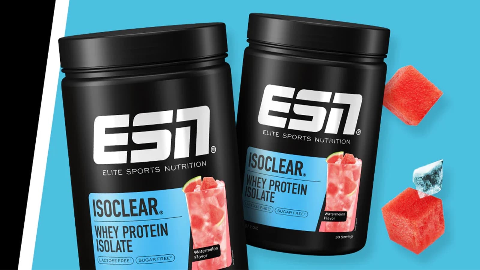 ESN Isoclear "Watermelon Flavor" im Review. Bild, welches das ESN Isoclear "Watermelon Flavor" in Szene setzt.